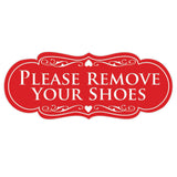 Designer PLEASE REMOVE YOUR SHOES Thank You Sign