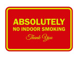 Signs ByLITA Classic Framed Absolutely No Indoor Smoking Thank You Sign
