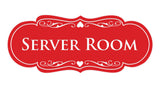 Signs ByLITA Designer Server Room Sign