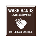 Signs ByLITA Square Wash Hands For Disease Control Sign
