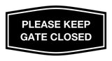 Signs ByLITA Fancy Please Keep Gate Closed Sign