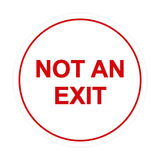Signs ByLITA Circle Not An Exit Sign