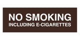 Signs ByLITA Basic No Smoking Including E-Cigarettes Sign
