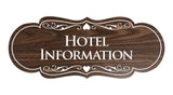 Signs ByLITA Designer Hotel Information Sign