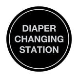 Signs ByLITA Circle Diaper Changing Station Sign