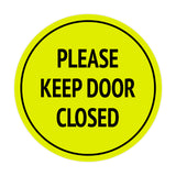 Signs ByLITA Circle Please Keep Door Closed Sign