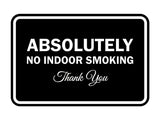 Signs ByLITA Classic Framed Absolutely No Indoor Smoking Thank You Sign