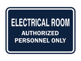 Signs ByLITA Classic Framed ELECTRICAL ROOM AUTHORIZED PERSONNEL ONLY Sign