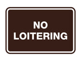 Signs ByLITA Classic Framed No Loitering