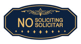 Signs ByLITA Victorian No Soliciting No Solicitar Sign