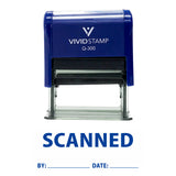 Scanned By Date Self Inking Rubber Stamp