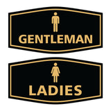 Signs ByLITA Fancy Ladies and Gentlemen Sign Set, 2-Pack