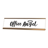 Office Angel Desk Sign, novelty nameplate (2 x 8