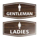 Signs ByLITA Fancy Ladies and Gentlemen Sign Set, 2-Pack