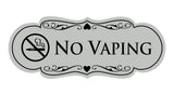 Signs ByLITA Designer No Vaping Sign