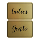 Signs ByLITA Classic Framed Ladies And Gents Sign Set