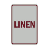 Portrait Round Linen Sign