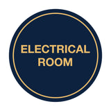 Signs ByLITA Circle Electrical Room Sign