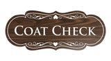 Signs ByLITA Designer Coat Check Sign