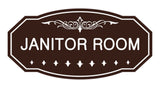 Victorian Janitor Room Sign