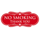 Designer NO SMOKING Thank You Sign