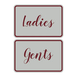 Signs ByLITA Classic Framed Ladies And Gents Sign Set