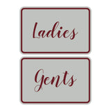 Signs ByLITA Classic Framed Ladies And Gents Sign Set