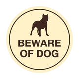 Signs ByLITA Circle Beware Of Dog Sign