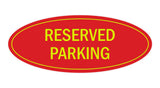 Signs ByLITA Oval Reserved Parking Sign