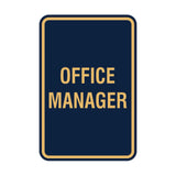 Portrait Round Office Manager Sign