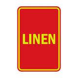 Portrait Round Linen Sign