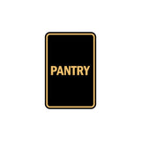Portrait Round Pantry Sign