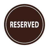Signs ByLITA Circle Reserved Sign