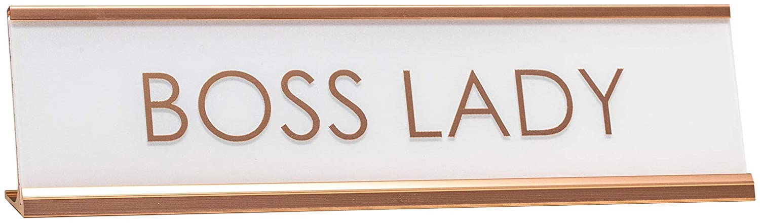 Boss Lady Novelty Desk Sign