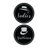 Signs ByLITA Circle Ladies and Gentlemen Sign Set