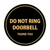 Signs ByLITA Circle Do Not Ring Doorbell Sign