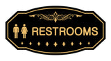 Victorian Unisex Restroom Sign