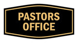 Signs ByLITA Fancy Pastors Office Sign with Adhesive Tape, Mounts On Any Surface, Weather Resistant, Indoor/Outdoor Use