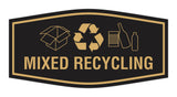 Fancy Mixed Recycling Wall or Door Sign
