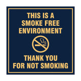 Signs ByLITA Square This is a Smoke Free Environment Thank you for not smoking Sign