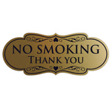 Designer NO SMOKING Thank You Sign