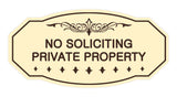 Signs ByLITA Victorian No Soliciting Private Property Sign