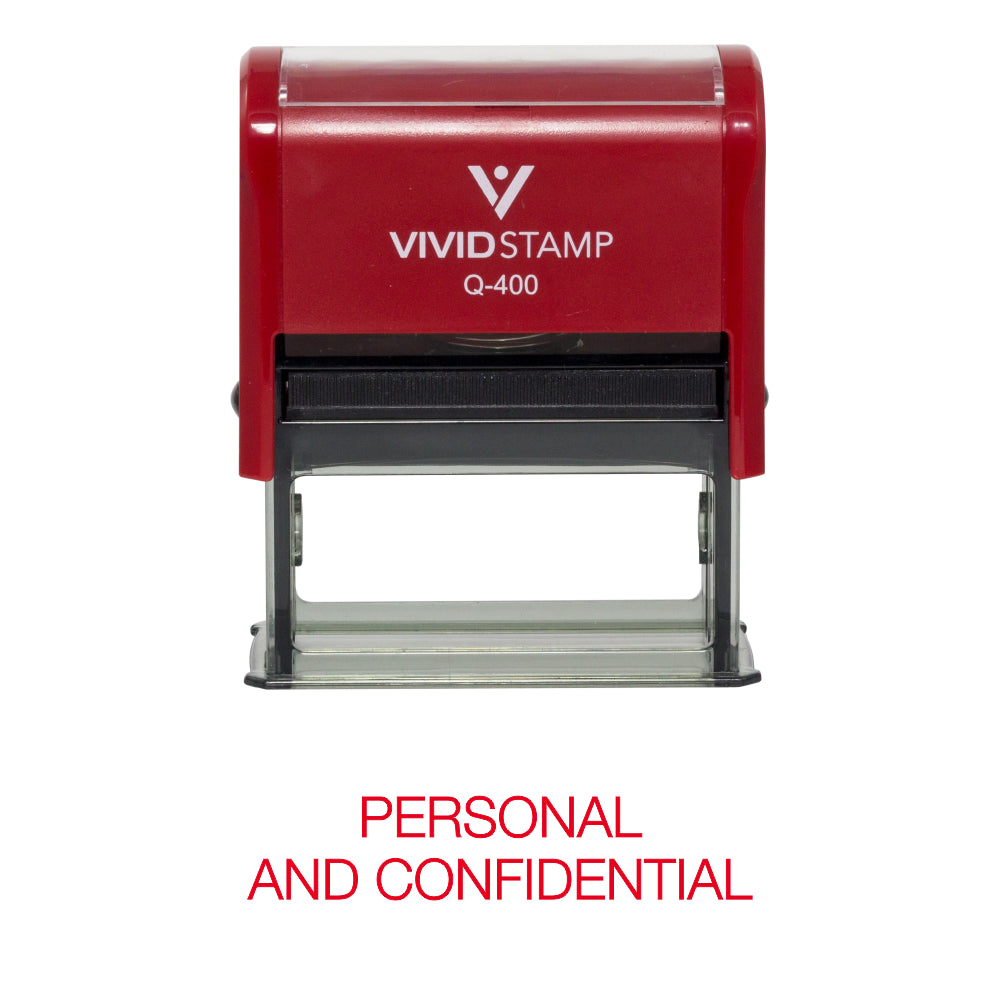 Personal And Confidential Rubber Stamp