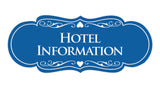 Signs ByLITA Designer Hotel Information Sign
