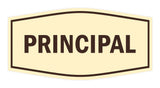 Signs ByLITA Fancy Principal Sign with Adhesive Tape, Mounts On Any Surface, Weather Resistant, Indoor/Outdoor Use