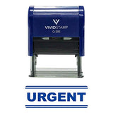Blue Urgent Office Self-Inking Office Rubber Stamp