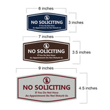 Fancy No Soliciting If You Do Not Have An Appointment Do Not Disturb Us Wall or Door Sign