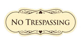 Signs ByLITA Designer No trespassing Sign