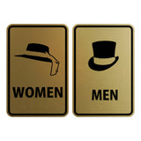Portrait Round Men / Women Sign Set