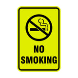 Portrait Round No Smoking Sign